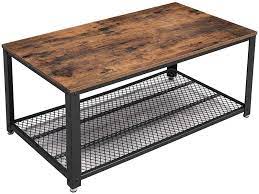 4.8 out of 5 stars. Vasagle Rustic Brown Industrial Coffee Table