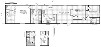 Kitchen will have a stove, refridge and a dinette. Single Wide Mobile Home Floor Plans House Storey