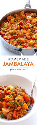 Jambalaya Recipe Gimme Some Oven Recipe Homemade Jambalaya Jambalaya Recipe Food