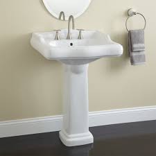 dawes porcelain pedestal sink bathroom