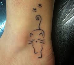 Pin By Alex On 1111 Best Tattoos Ever Cat Outline Tattoo Cat Eye Tattoos Cat Paw Print Tattoo