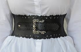 Openwork Leather Belt Black Leather Corset Belt Wide Waist Belt Womens Belt Boho Belts For Women Black Leather Corset Leather Corset
