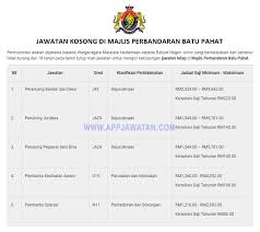 Jkr batu pahat diterajui oleh beberapa pemimpin inggeris sehingga malaysia mencapai kemerdekaan. Jawatan Kosong Di Majlis Perbandaran Batu Pahat Appjawatan Malaysia