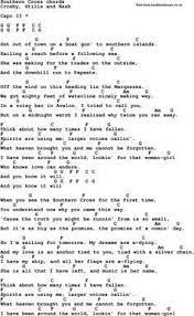 Southern Cross Guitar Chords For Songs Guitar Chords And Lyrics Ukulele Music
