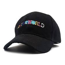 Dad Hat Travis Scotts Latest Album Astroworld Cap Corduroy Embroidery Women Men