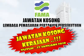 Jawatan kosong lembaga pemasaran pertanian persekutuan / fama. Info Terengganu Darul Iman Jawatan Kosong Kerajaan Lembaga Pemasaran Pertanian Persekutuan Fama Tutup 22 01 2018