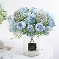 Silk Simulation Artificial Flower Peony Flower Bouquet Fake Rose Floral Home Decor Wish Fake Flowers Diy Wedding Flowers Bouquet Artificial Peonies