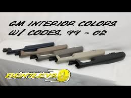 1999 2002 Gm Interior Colors Rpo Trim Code Comparison Chevy Gmc Silverado Sierra Tahoe Suburban Youtube