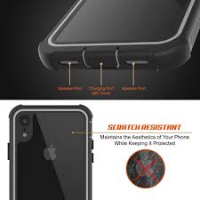 Punkcase Iphone Xr Case Spartan Series Clear Rugged Heavy Duty Cover W Built In Screen Protector Black Iphone 11 Pro Case Screen Protector Iphone