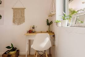 Built from manufactured wood with pu veneers, it features a. Small Study Desk In Teen Bedroom By Gillian Vann Desk Macrame Stocksy United