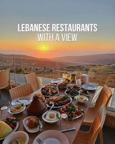 Craving an authentic Lebanese meal with a view? Here's a list of beautiful Lebanese  restaurants offering delicious food and amazing views! ❤️