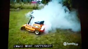 After about five minutes it stops and i can go cut throughout the day with no more issues. Lawn Mower Fire And White Smoke Youtube