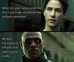 It's a free online image maker that allows you to add custom resizable text to images. Its All In The Matrix People Bitcoin