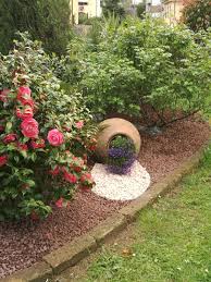 Aiuola Con Lapillo E Marmo Rosa Giardino Aiuola Aiuole
