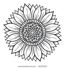 Sunflower Mandala Svg Sunflower Coloring Pages Mandala Coloring Pages Mandala Coloring