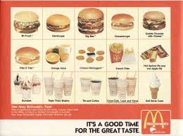 Mcdonald S Nz Tray Insert From Late 1970 S To Early 1980 S Check Out The Big Mac Buns So Different To Now Image Via Google Fl Mcdonald Menu Vintage Menu Food