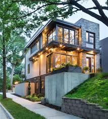 Lake Calhoun Modern Organic Fully Integrated Into Its Elevated Home Site This Modern Residen House Architecture Design House Designs Exterior House Exterior