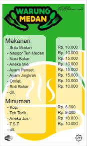 Paling banyak tempahan ialah menu kedai makan. Desain Banner Daftar Menu Salah Satu Tempat Makan Di Kota Medan Dengan Konsep Yang Simple Dan Fresh Design By Angga Graffa Desain Menu Desain Banner Makanan