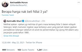 Sözleşmeye göre, menteri besar, negeri sembilan eyalet yasama meclisi'nin çoğunluk partisi veya en büyük koalisyon partisinin lideri. Menteri Besar Negeri Sembilan Selangor Bincang Jual Beli Nilai 3 Gara Gara Neelofa