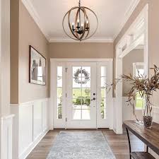 Lnc Farmhouse Chandeliers Faux Wood Finish 20 Wide Orb Chandelier 4 Light Farmhouse Light Fixtures Entryway Light Fixtures House Design