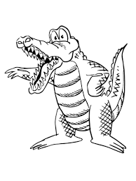 Disegno Di Alligatore Dei Cartoni Animati Da Colorare Disegni Da