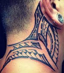 Tatouage Tribal Dans Le Cou