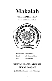 Ekonomi Mikro Islam Miftah Ll Everafter