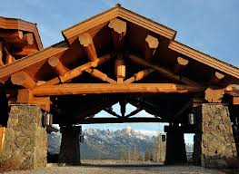 What A Porte Cochere Log Homes Log Home Plan Mountain Home Exterior