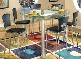 Table comfortably seats 6 with double door cabinet storage in base. 15 Counter Height Dining Sets Home Design Lover