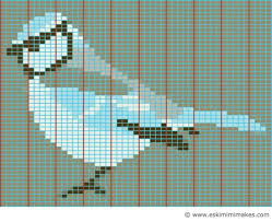 garden bird intarsia chart to download eskimimi makes