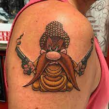 Yosemite Sam Buddha By Das Frank Tattooer Das Frank Yosemitesamtattoo Buddhatattoo Mashuptattoo Lasvegastattoo Lasvega Yosemite Sam Buddha Tattoo Tattoos