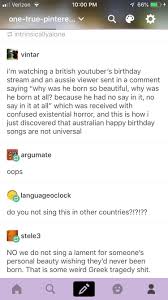 Check out bas rutten's liver shot on mma surge: I Ve Never Heard An Australian Birthday Song Before But It Sounds Scary Tumblr