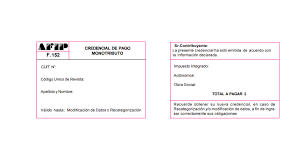 Monotributo afip updated their profile picture. Https Xn Lanacin Q0a Com Ar Formulario 152 Credencial Pago