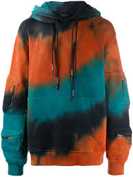 Black And Orange Tie Dye Hoodie Men S Love Lala Tie Dye Hoodie Sweatshirt W Zip Pocket Sleeves In Orange Tie Dye Hoodie Tie Dye Fashion Tie Dye Tops