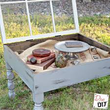 So, the original inside of the window is the side turned up. Amazing Coffee Table You Can Make With An Old Window