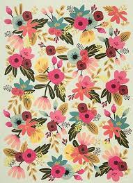 Rifle paper floral pattern painted. Easy Painted Floral Faux Wallpaper Floral Wrapping Paper Pattern Illustration Floral Prints