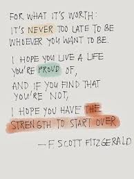 I Hope You Have The Strength To Start Over Celebrity Quotes Words Quotes Inspirational Words Quotations
