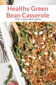 Healthy Green Bean Casserole Slender Kitchen Recipe Healthy Green Bean Casserole Green Bean Casserole Healthy Green Beans