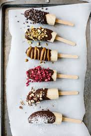 Pin By Jujul On Yum Chocolate Covered Bananas Healthy Work Snacks Low Sugar Treats