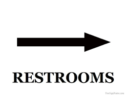 11335 best direction arrow signs ✓ free vector download for commercial use in ai, eps, cdr, svg vector illustration graphic art design format. Printable Restroom With Right Arrow Sign Printable Bathroom Signs Printable Signs Restroom Sign