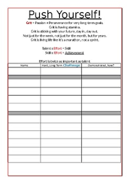 grit challenge chart by kevin hung teachers pay teachers