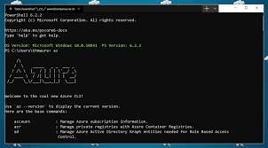 There Are Many Ways You Can Manage Azure For Example By Using The Azure Powershell Cloud Shell Or Many Other Tools One Of The One Liner Installation Liner