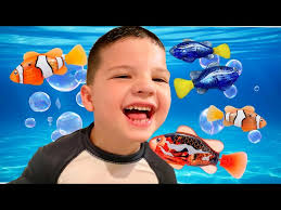 🐠Caleb Goes Swimming with New Pet Fish Friends in GIANT BATH INDOOR POOL  in HOUSE! Pretend Play FUN