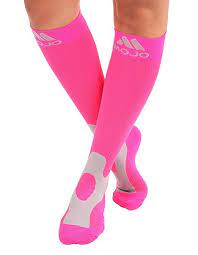Mojo Coolmax Sports Compression Socks For Recovery Performance Medium Hot Pink Unisex Calf Compression Socks Sports Compression Socks Compression Socks