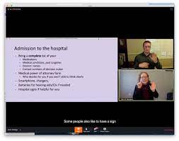 Accessible Webinars For Deaf And Hard Of Hearing People Deaf Hard Of Hearing Technology Rehabilitation Engineering Research Center