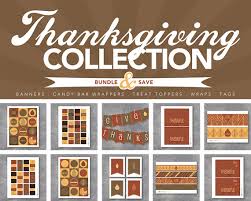 Thanksgiving Collection Printable Digital Files Banners Etsy Thanksgiving Candy Bar Wrappers Candy Bar Wrappers Bar Wrappers