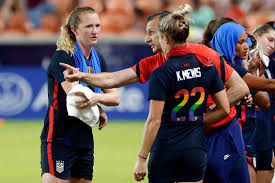 The two appear to be dating, based on photos from after the game and their instagram interactions. Jonathan Tannenwald On Twitter New From Me Today And Suddenly A Bit Urgent An Exclusive Interview With Sammymewy And Kristiemewie About Trying To Make The Uswnt S Olympic Roster Launching Their Own Beer