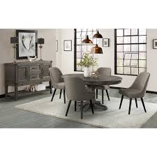 Get 5% in rewards with club o! Foundry Round Dining Room Set W Upholstered Chairs By Intercon Furniture Furniturepick