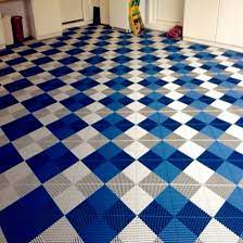 We're in love with that blue fireplace, too. China Brilliant Rubber Floor Squares White Blue Vented Grid Loc Rubber Garage Floor Tiles Flooring China Interlocking Garage Floor Tiles Garage Floor Tiles