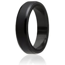 Roq Silicone Wedding Ring For Men And Women 6mm Affordable Silicone Rubber Band Black Size 9 For Sale Rings For Men Wedding Rings Jewelry Branding